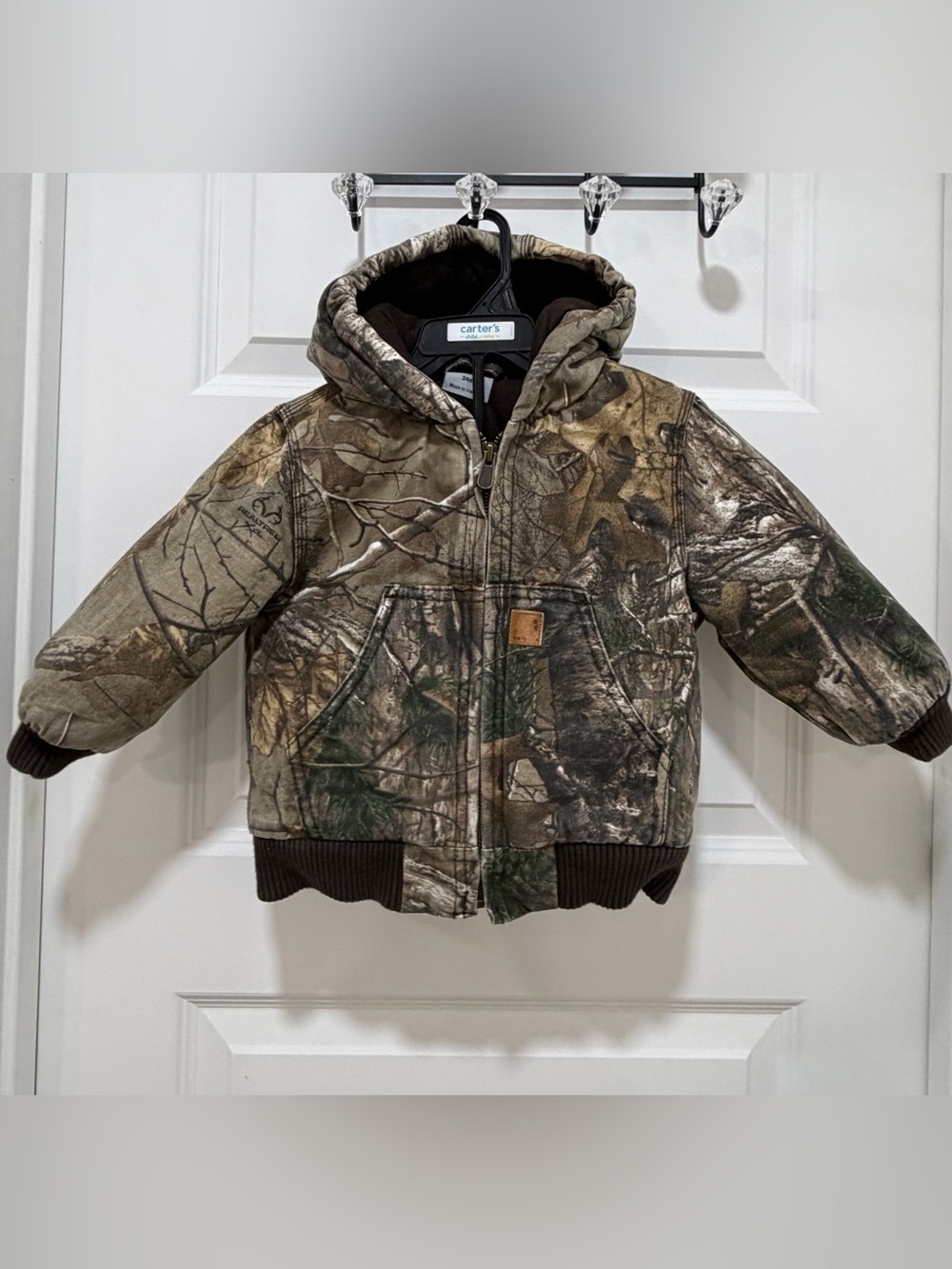 Carhartt camo toddler jacket size 24m camouflage